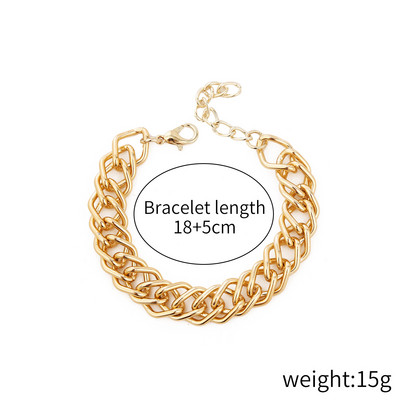 Πανκ χιπ χοπ στριφτές κουβανέζικες αλυσίδες βραχιόλια για γυναίκες Charm ρητίνη ακρυλικό χοντρό χοντρό μάτισμα με αλυσίδα βραχιόλι στο χέρι Κοσμήματα