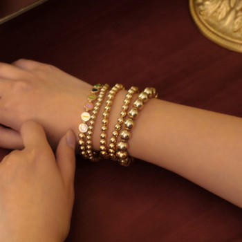 Бохемски лъскави кристални гривни Женски ръчно изработени изящни гривни с мъниста Гривни за жени Златен цвят ръчна верига Бижута