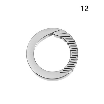 1 vnt tikro titano raktų pakabukas, pritaikytas itin lengvas EDC raktų pakabukų laikiklis Titano lydinio žiedas automobilio raktų pakabuko įrankiai