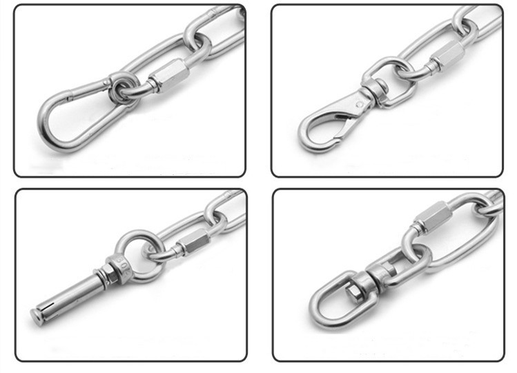 304 nerūsējošā tērauda skrūves atslēga kāpšanas ierīce alpīnisma sprādze atslēgu ķēde ātrā savienojuma ķēde sprādze atsperes āķis