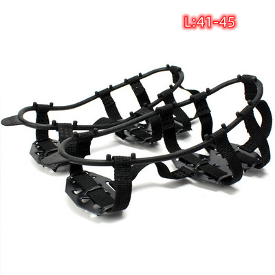 1 pár 8 fogas csúszásgátló jégfogó tüske téli hegymászó csúszásgátló hótüskék markolat kapcsok a cipők felett, takarók Crampon Dropship