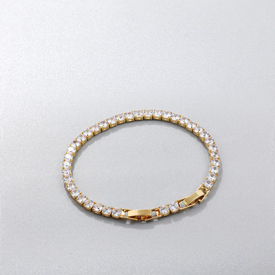 Modne cirkonske kristalne teniske narukvice za žene punk zlatne boje zmija kubanski lančić narukvice vintage nakit poklon