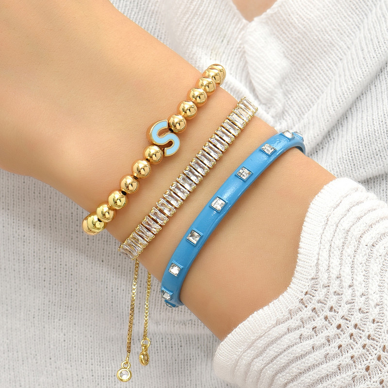 Modne cirkonske kristalne teniske narukvice za žene punk zlatne boje zmija kubanski lančić narukvice vintage nakit poklon