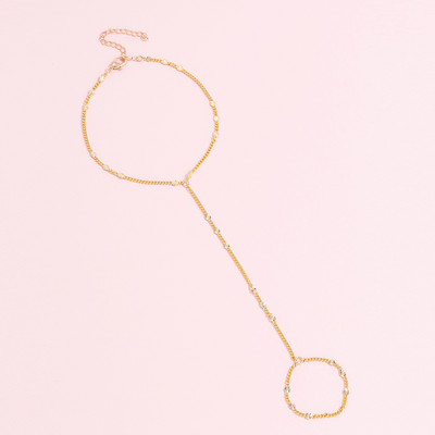 Vienkāršas, plānas ķēdes savienotas pirkstu rokassprādzes Aksesuāri sievietēm Elegantas regulējamas ķēdes rokassprādzes dāvanas 2022. gadam, jauna tendence