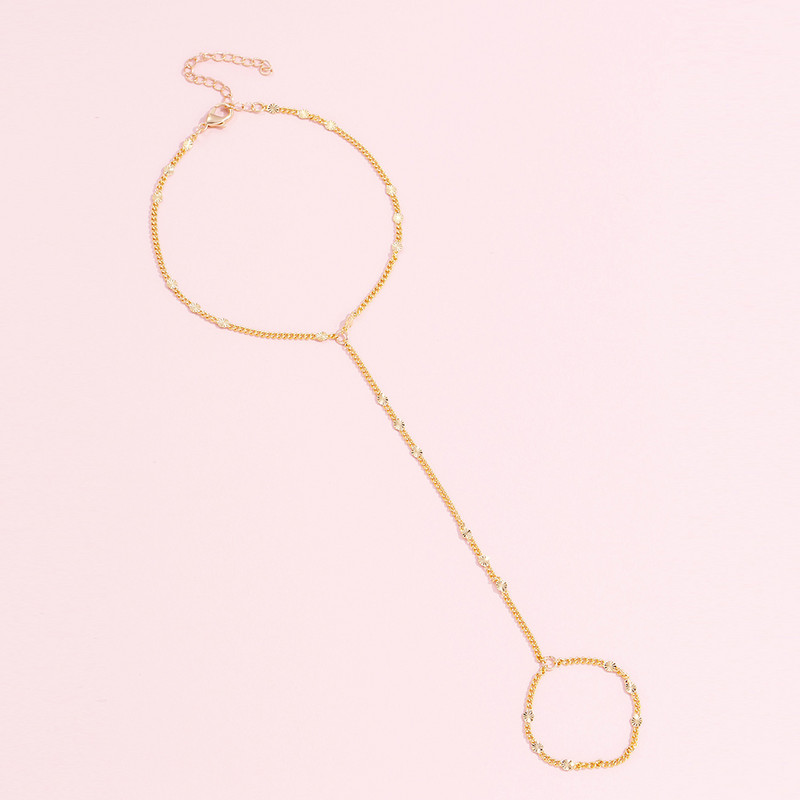 Vienkāršas, plānas ķēdes savienotas pirkstu rokassprādzes Aksesuāri sievietēm Elegantas regulējamas ķēdes rokassprādzes dāvanas 2022. gadam, jauna tendence