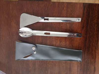 Garu rokturu karotes sporu komplekts āra pārnēsājamiem galda piederumiem kempinga mugursomas aprīkojums āra bārbekjū skava