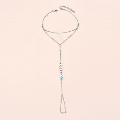 2022, la modă nouă, brățară cu lanț din os de pește, inel pentru femei, lanțuri de legături de culoare argintie, accesorii pentru brățări