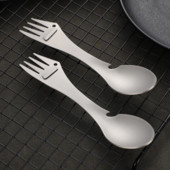 Titāna sakausējuma piknika galda piederumi nazis dakša karote pudeļu attaisāmais āra kempings īpaši viegli pārnēsājami daudzrīki