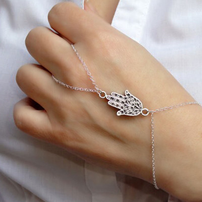 Modes šarms, daudzslāņu vara krelles, ķēde, kas savieno pirkstu gredzenus, rokassprādzes, rokassprādzes sievietēm, rotaslietas dāvanas