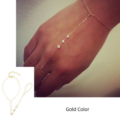 Modes šarms, daudzslāņu vara krelles, ķēde, kas savieno pirkstu gredzenus, rokassprādzes, rokassprādzes sievietēm, rotaslietas dāvanas