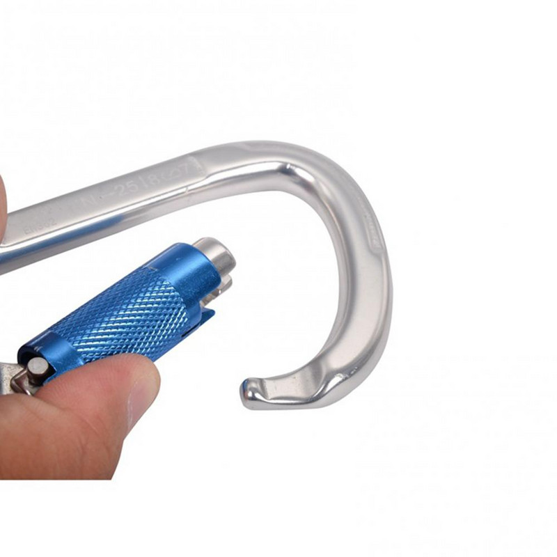 Laipiojimo uolomis laipiojimo automatinis fiksavimo segtukas 25KN didelio našumo karabinas, skirtas gelbėjimo kempingo žygiams, karabinų priedai