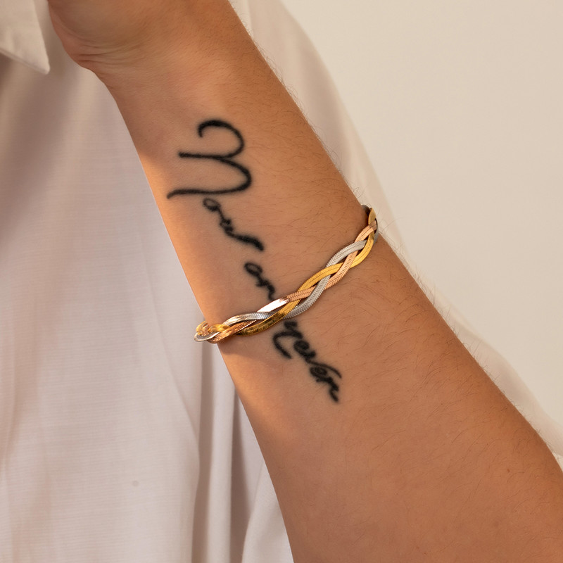 Jaunas modernas daudzslāņu plakanas skujiņas čūskas ķēdes rokassprādzes plakanas kubiešu ķēdes rokassprādzes vīriešiem sievietēm, nerūsējošā tērauda rotaslietas