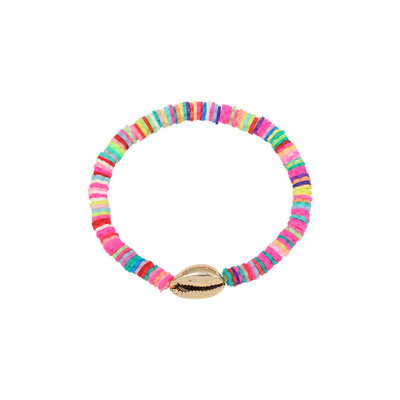 Νέο Μόδα Χρυσό Χρώμα Κοχύλι Βραχιόλι για Γυναικείες Δίσκοι Πολυμερούς Πηλού Βραχιόλι Χειροποίητο Ρυθμιζόμενο Χειροποίητο Κόσμημα Αξεσουάρ