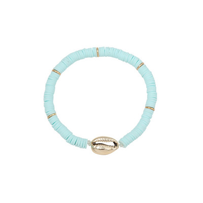 Νέο Μόδα Χρυσό Χρώμα Κοχύλι Βραχιόλι για Γυναικείες Δίσκοι Πολυμερούς Πηλού Βραχιόλι Χειροποίητο Ρυθμιζόμενο Χειροποίητο Κόσμημα Αξεσουάρ