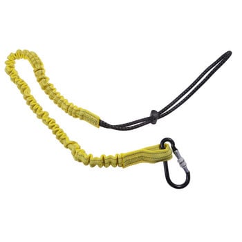 Safety Bungee Tether Tool Lanyard with Carabiner Hook 8kg χωρητικότητας για αναρρίχηση εργασίας