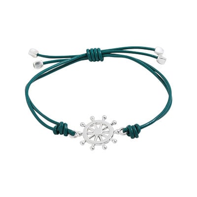 Vintage boho ručno rađena narukvica od pletenice od kožnog užeta za muškarce Šarm za parove Podesiva manšeta Nada Kormilo Narukvice Nakit za plažu Poklon