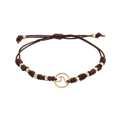 Vintage boho ručno rađena narukvica od pletenice od kožnog užeta za muškarce Šarm za parove Podesiva manšeta Nada Kormilo Narukvice Nakit za plažu Poklon