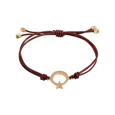 Vintage boho ručno rađena narukvica od pletenice od kožnog užeta za muškarce Šarm za parove Podesiva manšeta Nada Kormilo Narukvice Nakit za plažu Poklon