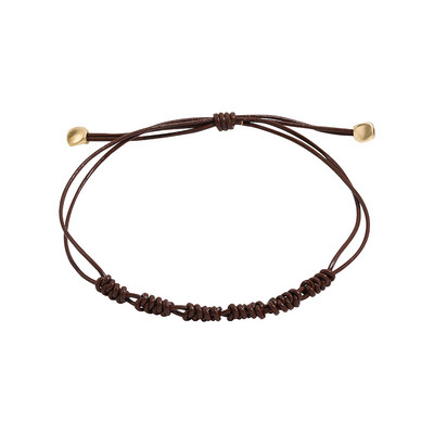 Vintage boho ručno rađena narukvica od pletenice od kožnog užeta za muškarce Šarm za parove Podesiva manšeta Nada Kormilo Narukvice Nakit za plažu Poklon