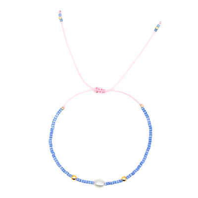 Go2BoHo mākslīgā balta baroka aproce krāsu kontrasts Miyuki sēklu krelles regulējamas vienkāršas rokassprādzes sievietēm Modes rotaslietas dāvana