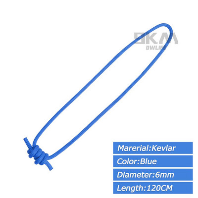 Laipiojimo uolomis virvė Prusik kilpa lauko alpinizmo saugos apsaugos priedai 6 mm didelio tempimo stiprumo, nešiojamo, patvari