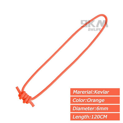 Laipiojimo uolomis virvė Prusik kilpa lauko alpinizmo saugos apsaugos priedai 6 mm didelio tempimo stiprumo, nešiojamo, patvari