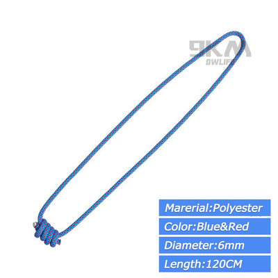 Laipiojimo uolomis virvė Prusik kilpa lauko alpinizmo saugos apsaugos priedai 6 mm didelio tempimo stiprumo, nešiojamo, patvari