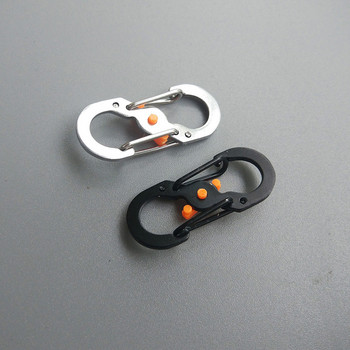 5 бр. карабинери тип S за къмпинг на открито със заключване мини ключодържател куки против кражба раница за пътуване за катерене ключалка джаджи за заключване
