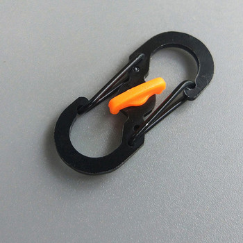 5 бр. карабинери тип S за къмпинг на открито със заключване мини ключодържател куки против кражба раница за пътуване за катерене ключалка джаджи за заключване