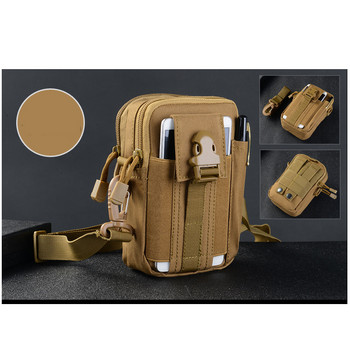 Мъжка чанта за кръста, спортна водоустойчива тактическа чанта, ловен колан, място за съхранение на мобилен телефон, инструменти за пътуване