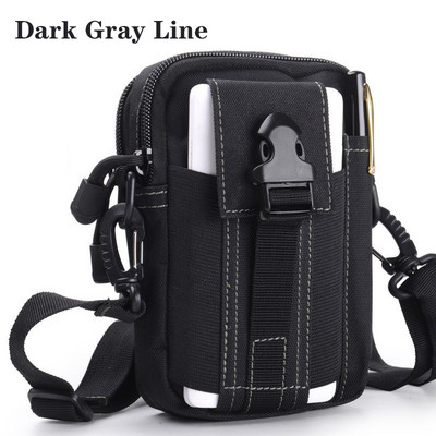 Férfi deréktáska, sport vízálló taktikai táska, vadászöv, mobiltelefon-tároló, utazási eszközök