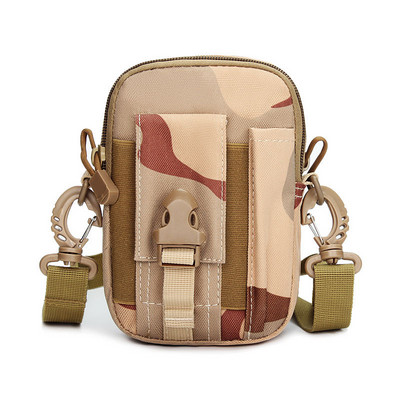 Férfi deréktáska, sport vízálló taktikai táska, vadászöv, mobiltelefon-tároló, utazási eszközök