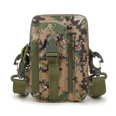 Férfi deréktáska, sport vízálló taktikai táska, vadászöv, mobiltelefon-tároló, utazási eszközök