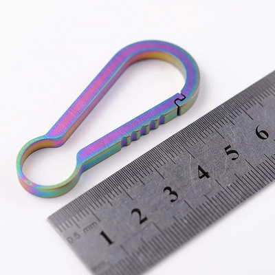 EDC mini titāna atslēgu piekariņa mugursomas sprādze Mini piekarināma Izturīga radoša iekraušanas aplis maza sprādze 25 kg lielam dizainam