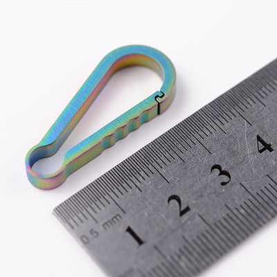 EDC mini titāna atslēgu piekariņa mugursomas sprādze Mini piekarināma Izturīga radoša iekraušanas aplis maza sprādze 25 kg lielam dizainam