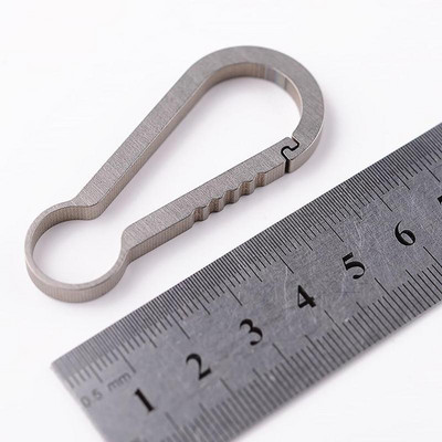 EDC mini titāna atslēgu piekariņa mugursomas sprādze Mini piekarināma Izturīga radoša iekraušanas aplis maza sprādze 25 kg lielam dizainam