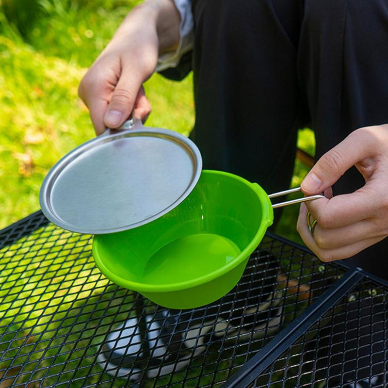 Camping Sierracup viegla pārnēsājama krūze, 250 ml, sakraujama pret kratīšanu ar svariem, pretpiedeguma āra piederumi grilēšanai