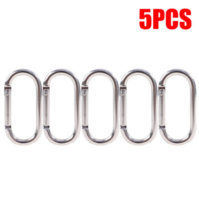 20 vnt karabino segtukai juodi ovalūs kabantys sagtis karabinas kabantis sagtis Maži karabinai vandens buteliui ir diržų raktų pakabukui