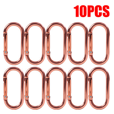 20 vnt karabino segtukai juodi ovalūs kabantys sagtis karabinas kabantis sagtis Maži karabinai vandens buteliui ir diržų raktų pakabukui