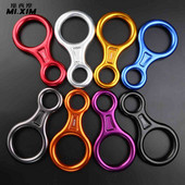 1PC 35KN 8 pav. Word karabinai Nusileidimo nuo kalno saugaus žiedo alpinizmo įtaisas Laipiojimo nusileidimo žiedo įranga