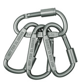 Augstas kvalitātes alumīnija karabīnes D veida gredzenu atslēgu ķēdes ceļojumu komplekts kempinga aprīkojums alpīnisma āķim kāpšanas piederumi