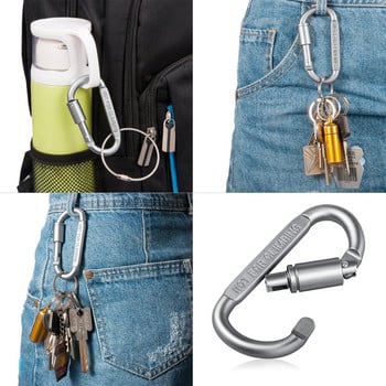 Υψηλής ποιότητας αλουμίνιο Carabiner D-Ring Κιτ ταξιδιού με μπρελόκ Εξοπλισμός κάμπινγκ Εξοπλισμός ορειβασίας Αξεσουάρ αναρρίχησης με γάντζο ορειβασίας