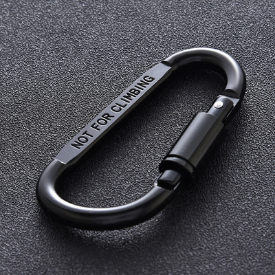 Augstas kvalitātes alumīnija karabīnes D veida gredzenu atslēgu ķēdes ceļojumu komplekts kempinga aprīkojums alpīnisma āķim kāpšanas piederumi
