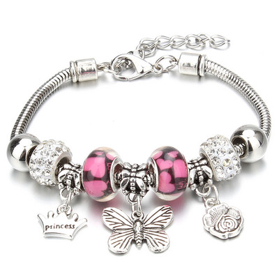 Antikni originalni oblik brave u obliku slona, 6 boja, narukvice s privjescima za žene, narukvica i narukvica od staklenih perli, DIY nakit, darovi