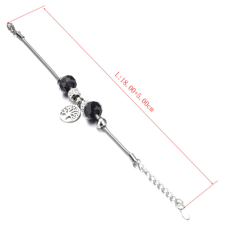 Βραχιόλι με χάντρες από ελέφαντα Love Heart Charm βραχιόλια 316L από ανοξείδωτο ατσάλι για γυναίκες άντρες Πρωτότυπο δώρο βραχιόλι με χάντρες από κρύσταλλο