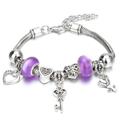 Báj karkötő és karkötők Virág Pillangó Szív Elefánt Gyöngyök Karkötők Fit Női Lányok Barátság Ajándék Ékszerek