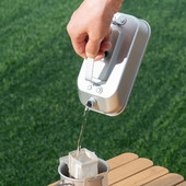 0,2 L pārnēsājama kempinga tējkanna ūdens vārīšanai tējkanna alumīnija sakausējuma apsildāma kafijas kanna kempingiem, pārgājieniem ceļojumiem ar mugursomu