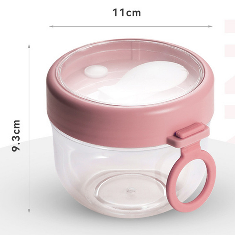 Biezs PC Caurspīdīgs auzu kauss Praktisks uzkodu trauks skolas birojam