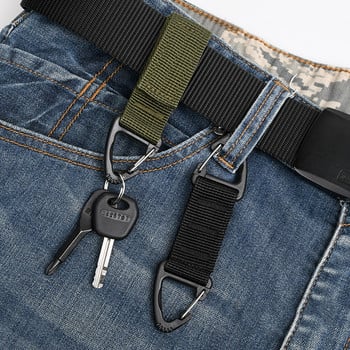 Carabiner Nylon Key Hook Διπλοί γάντζοι Τρίγωνο Σύστημα Κρεμαστός Πόρπης Τσάντα Ταξιδίου Bushcraft Clip Αξεσουάρ για κάμπινγκ και πεζοπορία