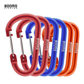 Booms Fishing CC3 6Gb Alumīnija sakausējuma karabīne liels atslēgu piekariņš D gredzens āra kempings kāpšanas klipsis slēdzene sprādzes āķis aksesuāri